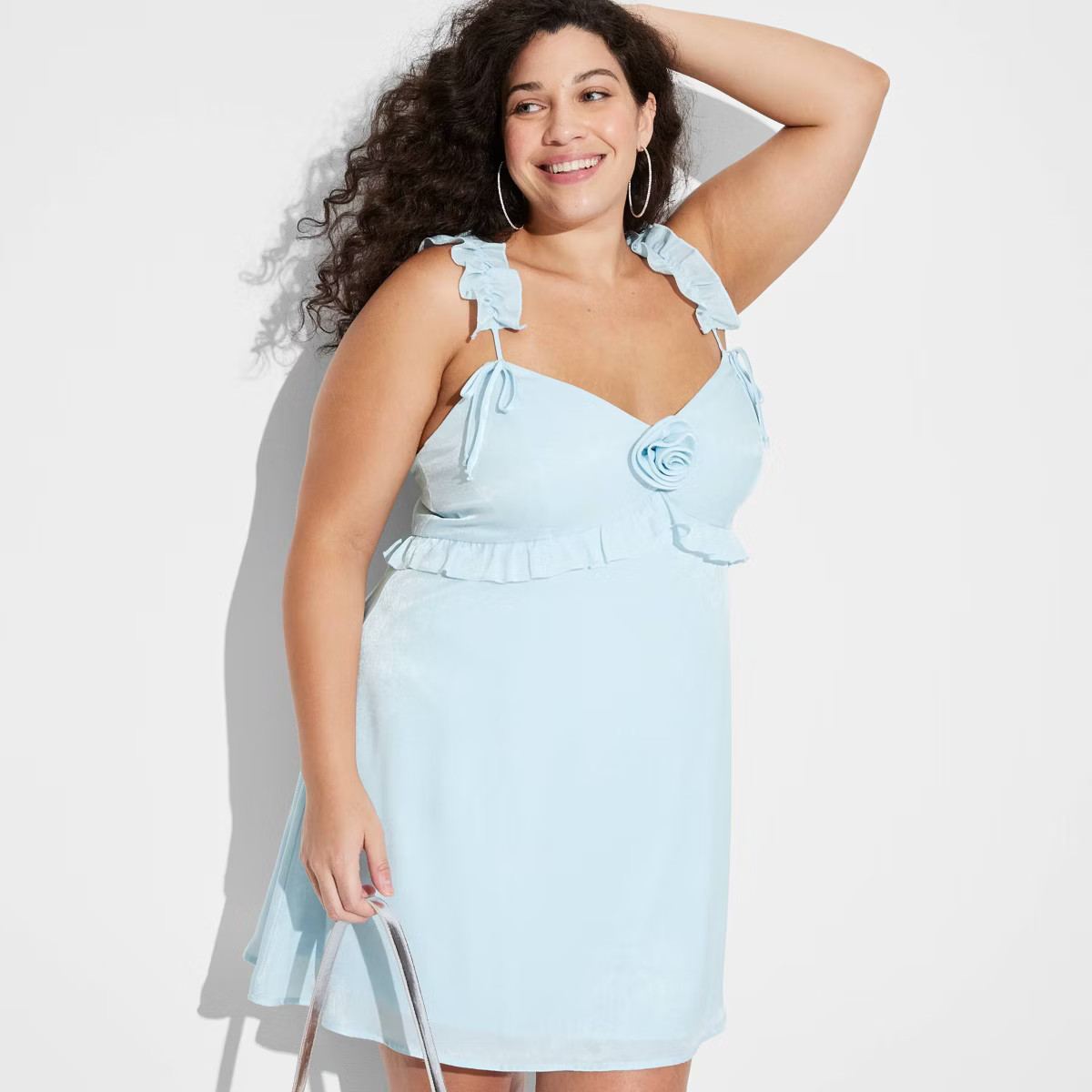 Women's Rosette Mini Babydoll Holiday Dress - Wild Fable™ | Target