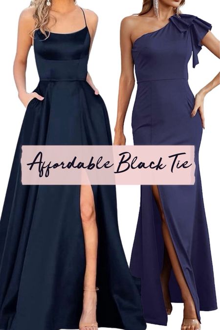 Bring the drama with these affordable navy blue black tie dresses on Amazon. See more styles below.

#weddingguestdresses #bridesmaiddresses #formaldresses #maxidresses #weddingstyle#LTKwedding #LTKstyletip

#LTKParties #LTKSeasonal #LTKFindsUnder100
