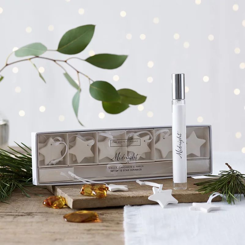 Midnight Ceramic Star Decorations & Spray | The White Company (UK)