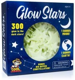 Cool Chimpanzee 300 Count Glow Stars; Glow in The Dark Stars for Ceiling, Ceiling Stars, Glowing Sta | Amazon (US)