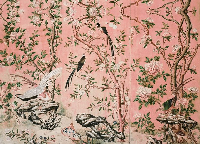 Magnolia Wallpaper - Chinoiserie | Retro Wallpaper | Etsy (US)