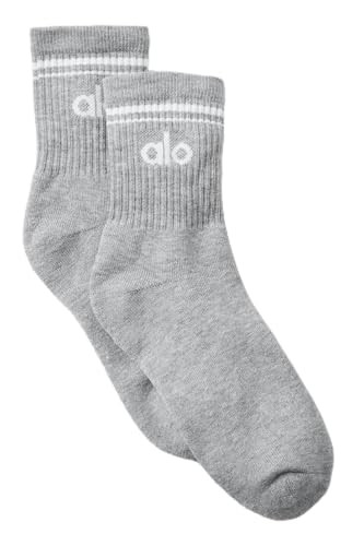 Alo Unisex Half-Crew Throwback Sock - Navy/White (Grey/White) | Amazon (US)
