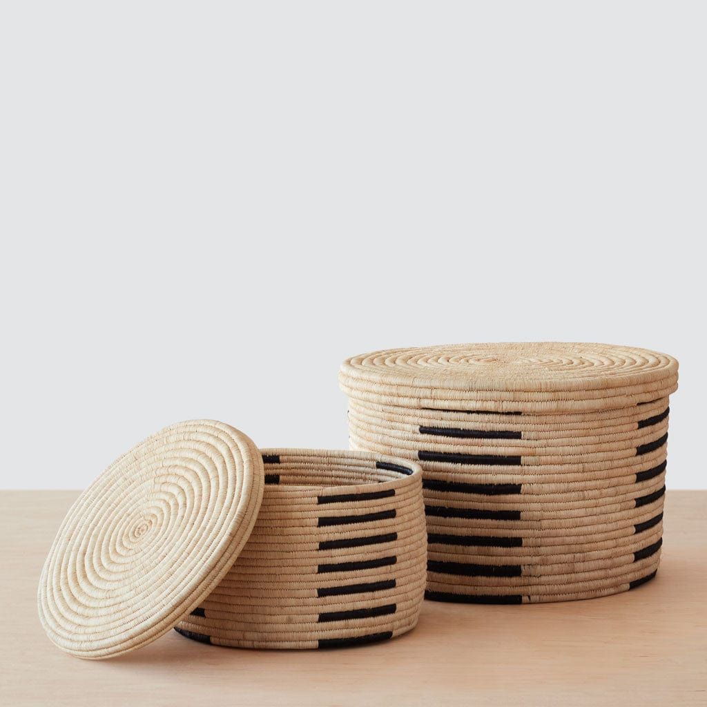 Lidded Basket Set | Handwoven in Uganda   – The Citizenry | The Citizenry