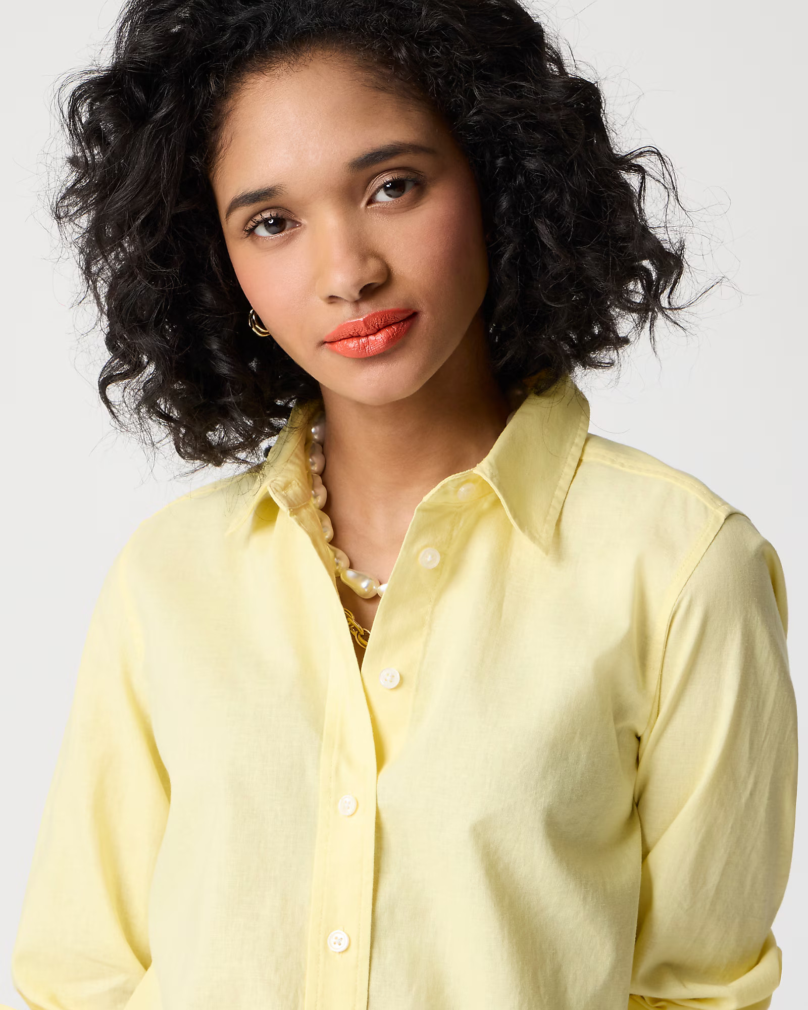 Linen-blend button-up shirt | J.Crew Factory