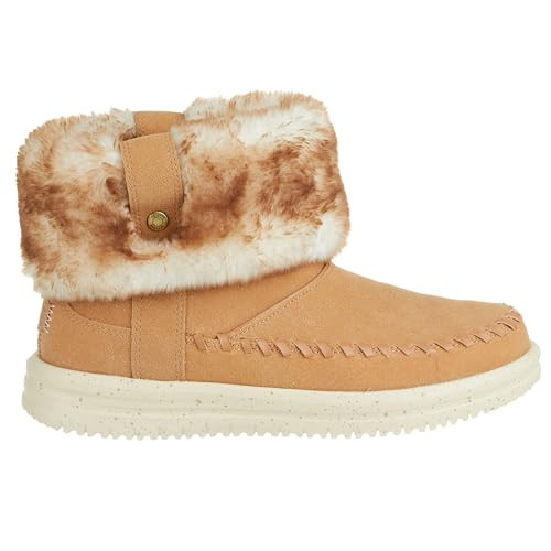 HEYDUDE Women's Camden Cuff Classic Cozy Cognac 7 Medium | Amazon (US)