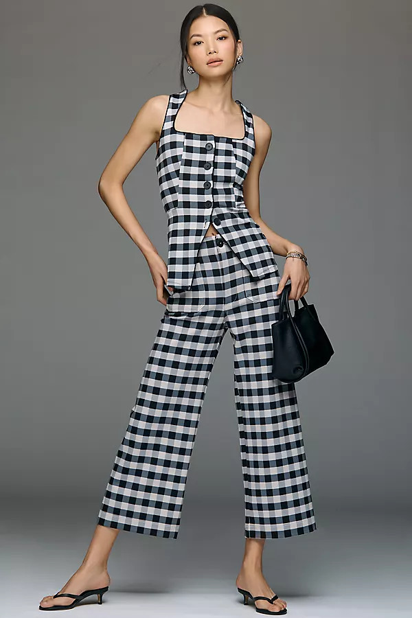 The Colette Knit Crop Printed Pants by Maeve | Anthropologie (US)