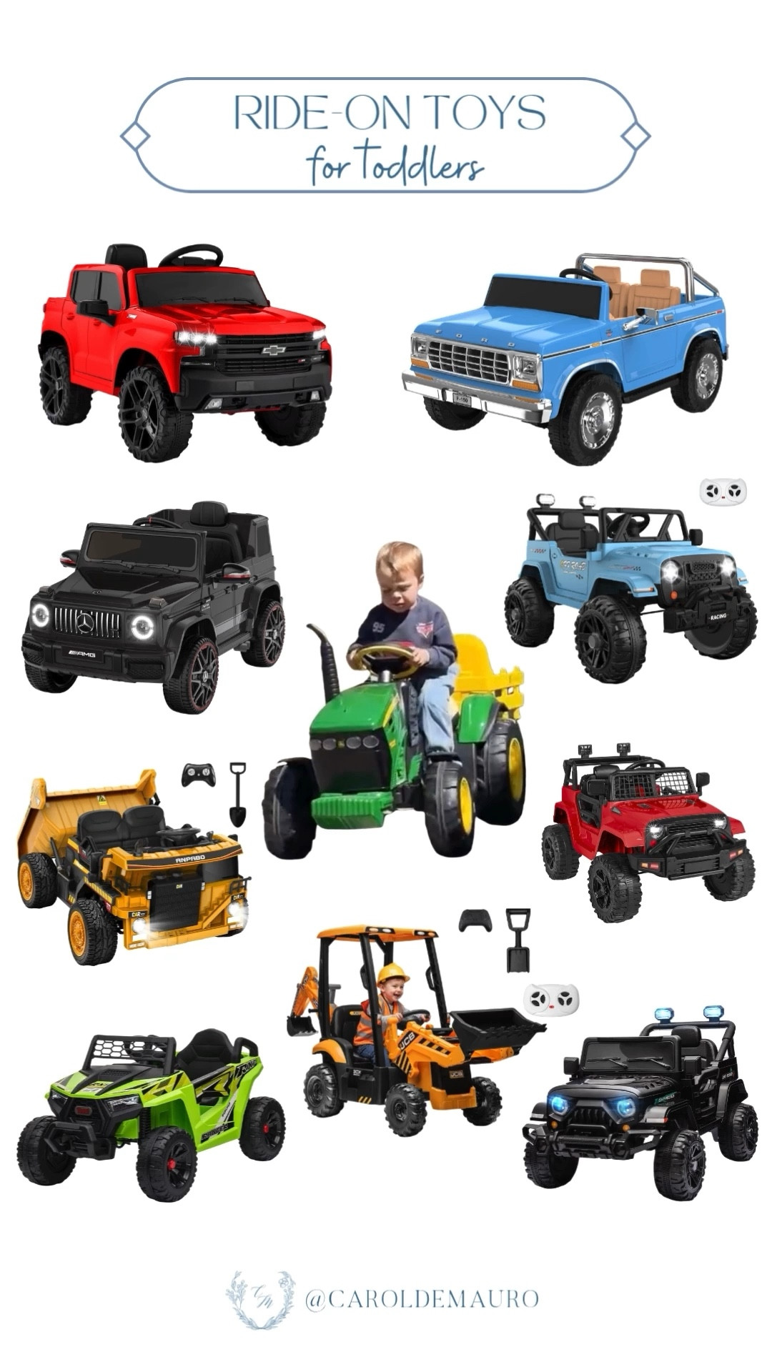 Got a little one with a serious need for speed? I've rounded up the coolest ride-on vehicles and power wheels for endless backyard fun. From heavy-duty tractors to luxury mini cars, these are guaranteed to be a massive hit!

ride on toys, power wheels, toddler gifts, boy mom, outdoor play, amazon finds

#LTKU #LTKSeasonal #LTKKids