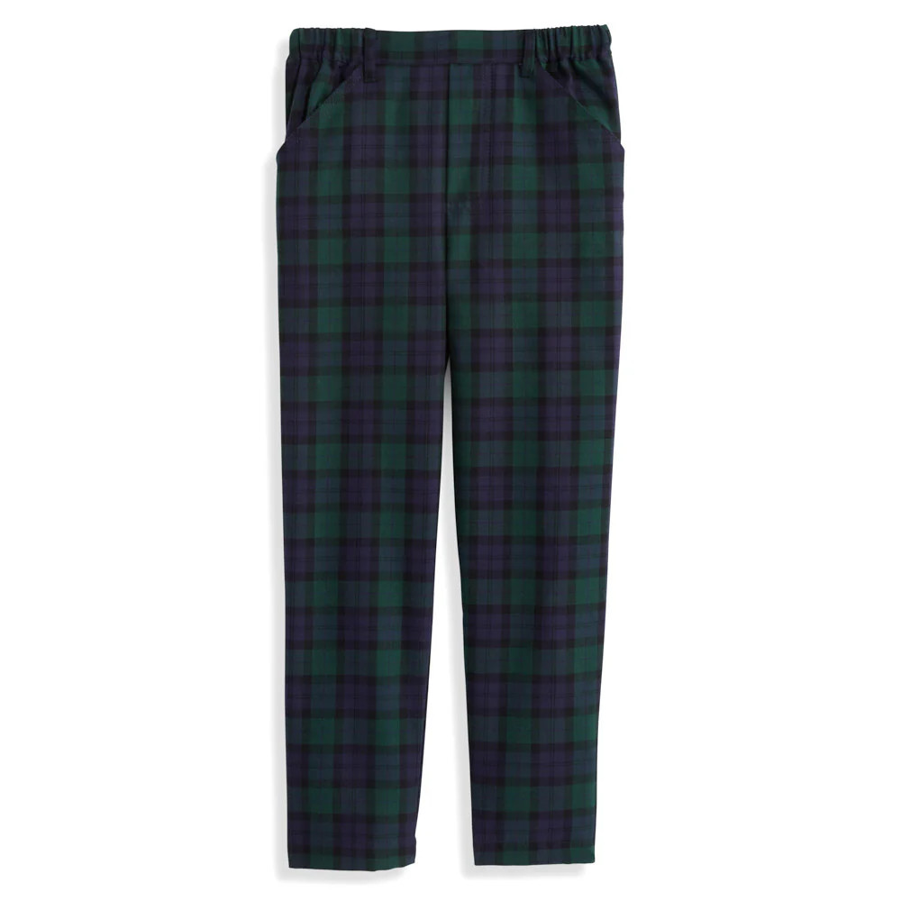 Plaid Faux Zip Pant | bella bliss 