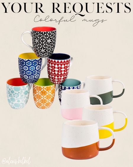 Colorful mugs from amazon 

#LTKhome #LTKunder50 #LTKunder100