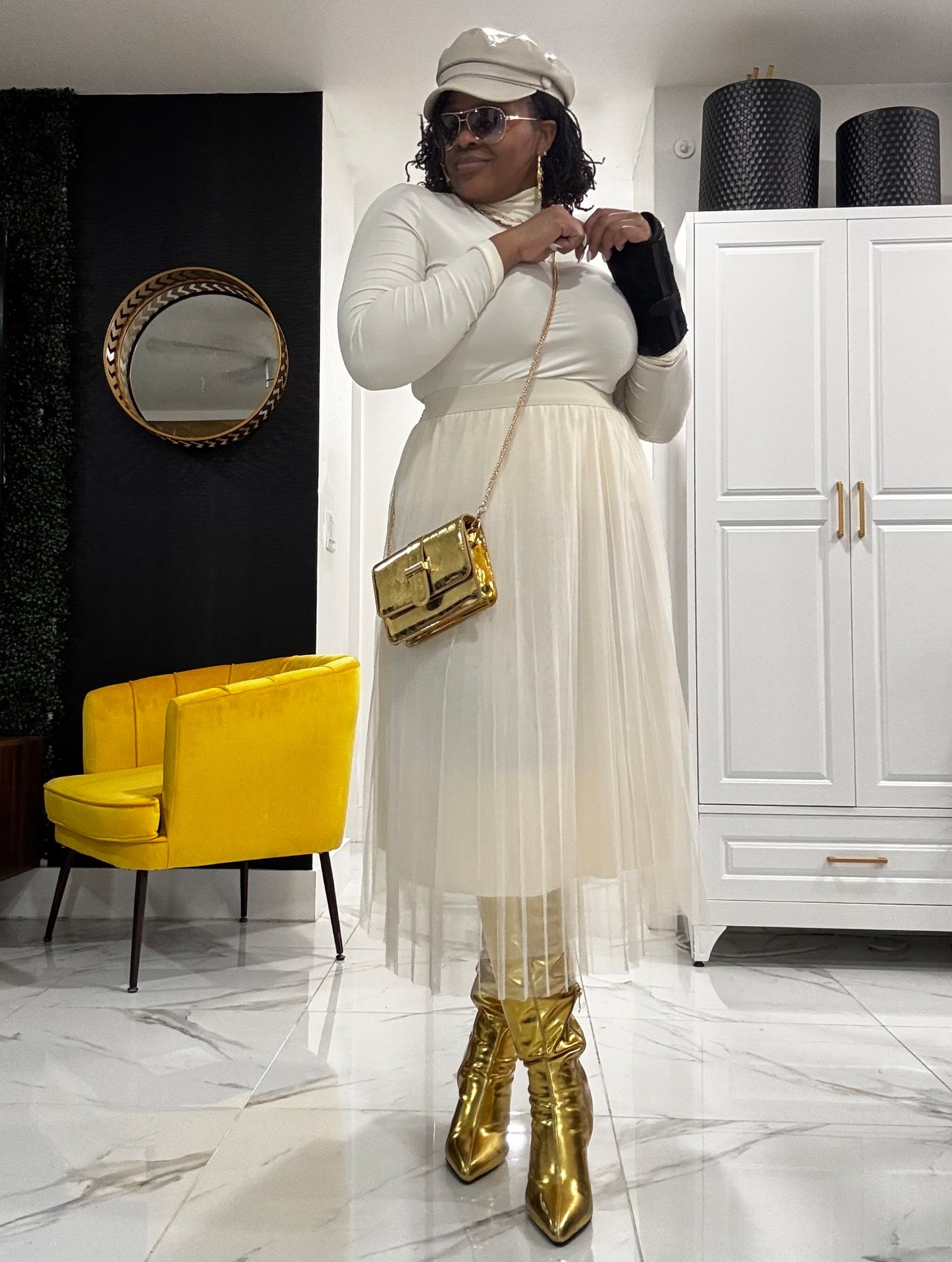 Top is an XL
Skirt is a L
My hat is from SHEIN but I’m unable to tag the original 

#LTKgrwm #LTKOver40 #LTKootd