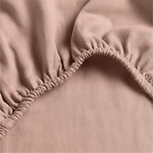 Supersoft Violet Rose 100% Organic Cotton Gauze Baby Bassinet Sheet | Crate & Kids | Crate & Barrel