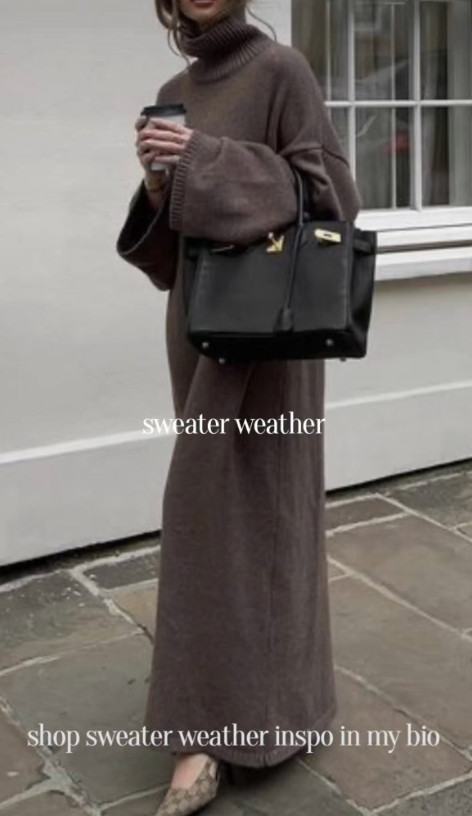 One of my go to ways to style sweaters this season is with a chic sweater dress. It’s the perfect way to combine comfort and style, and it’s so versatile! You can dress it down with sneakers and a tote bag for a casual vibe or elevate the look with heeled boots and a tailored coat.  

 #LTKStyleTip #LTKWorkwear #LTKTravel