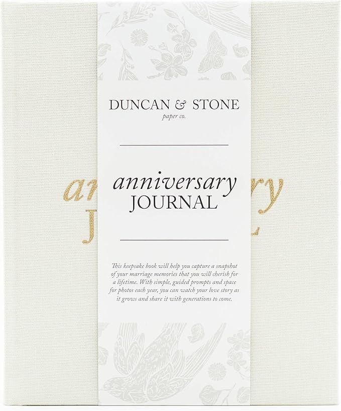 Wedding Anniversary Journal (Ivory, 189 Pages) by Duncan & Stone - Anniversary Book for Couple - ... | Amazon (US)