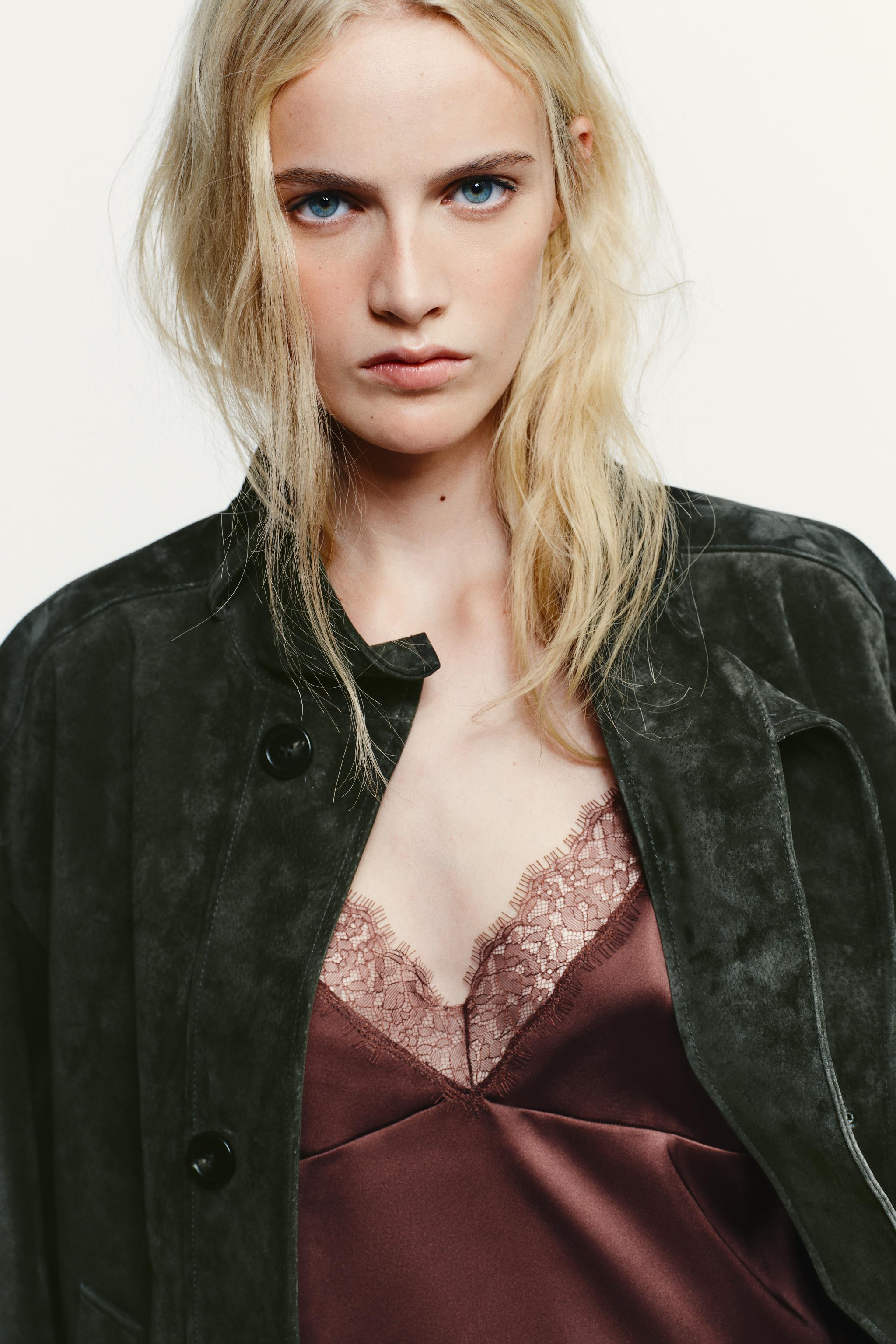 100% SUEDE LEATHER JACKET | Zara US