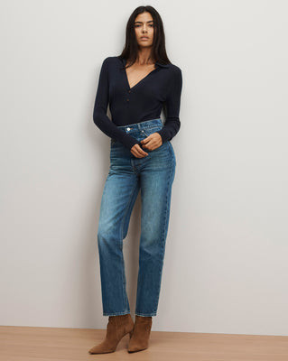 Veronica Beard Daniela Straight-Leg Jean La La Land | Veronica Beard