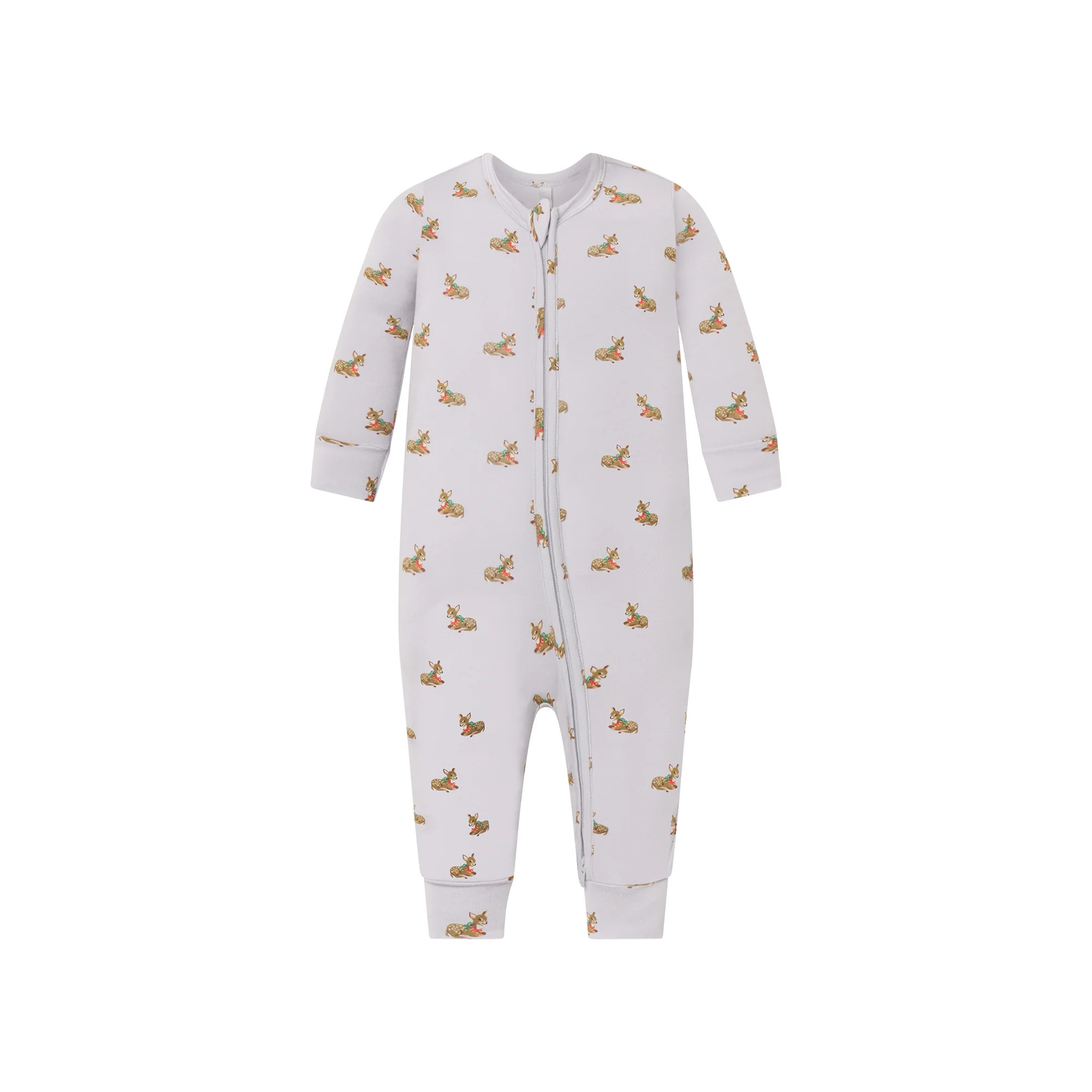 SKIMS SLEEP BABY ONESIE | ZEN BLUE BABY DEER PRINT | SKIMS (US)