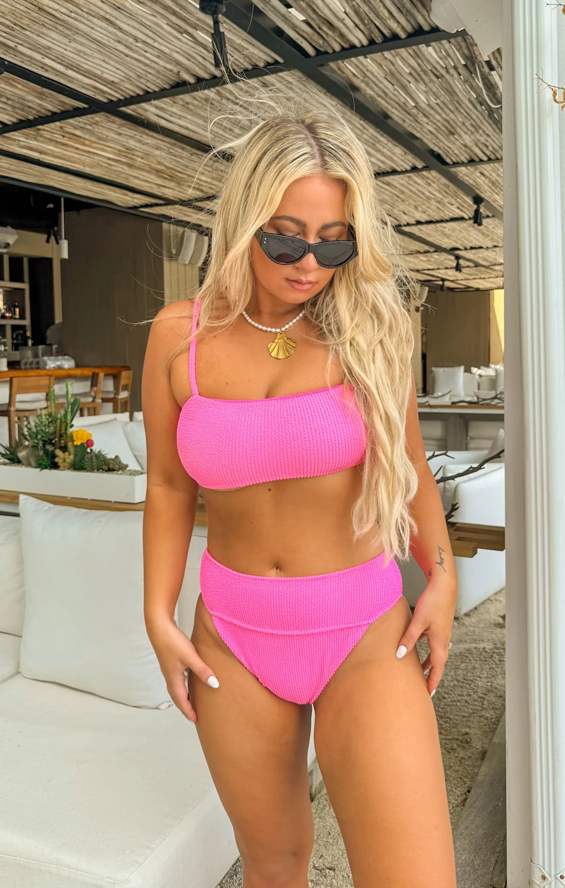 Del Rey Bottom ~ Ultra Pink Scrunch | Show Me Your Mumu