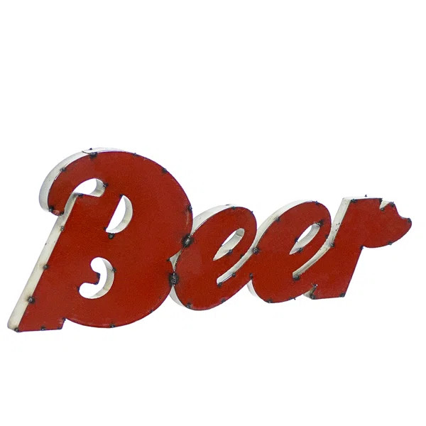 Beer Sign Metal Wall Décor | Wayfair North America