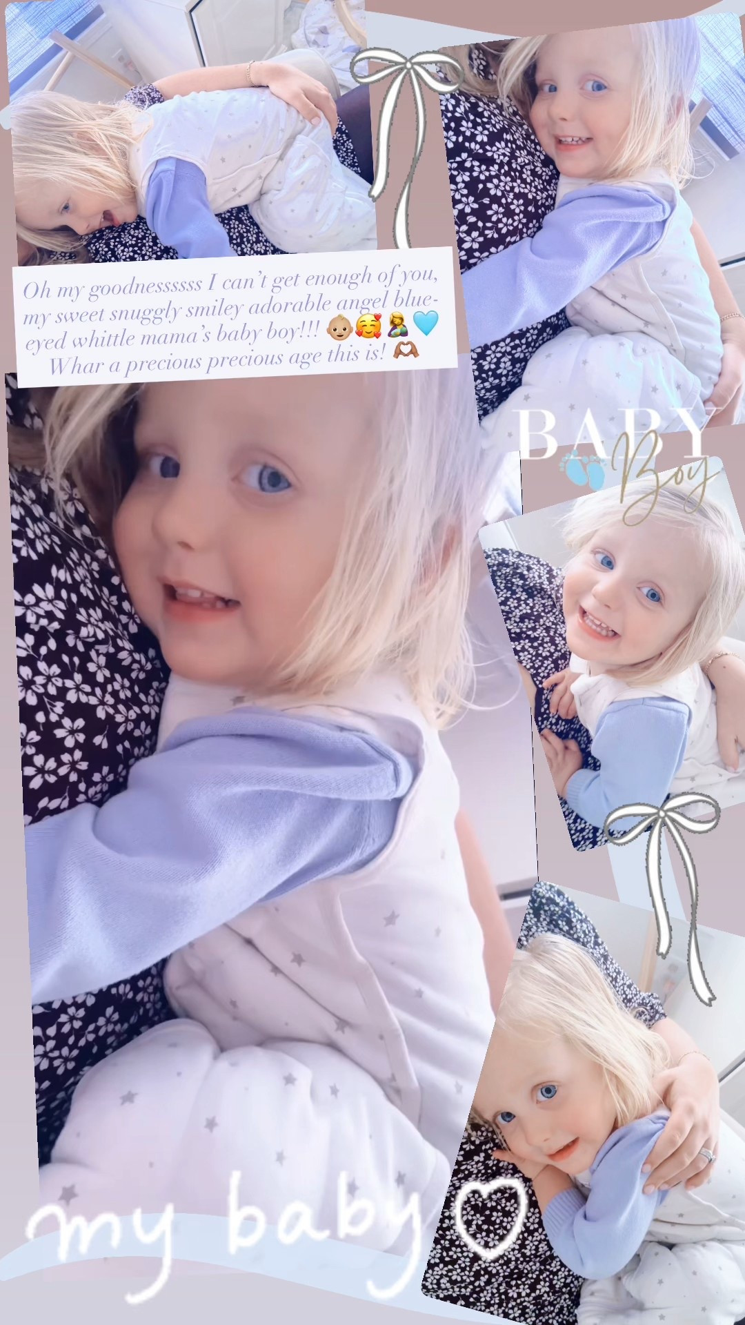 Oh my goodnessssss I can’t get enough of you, my sweet snuggly smiley adorable angel blue-eyed whittle mama’s baby boy!!! 👶🏼🥰🤱🩵 What a precious precious age this is! 🫶🏽