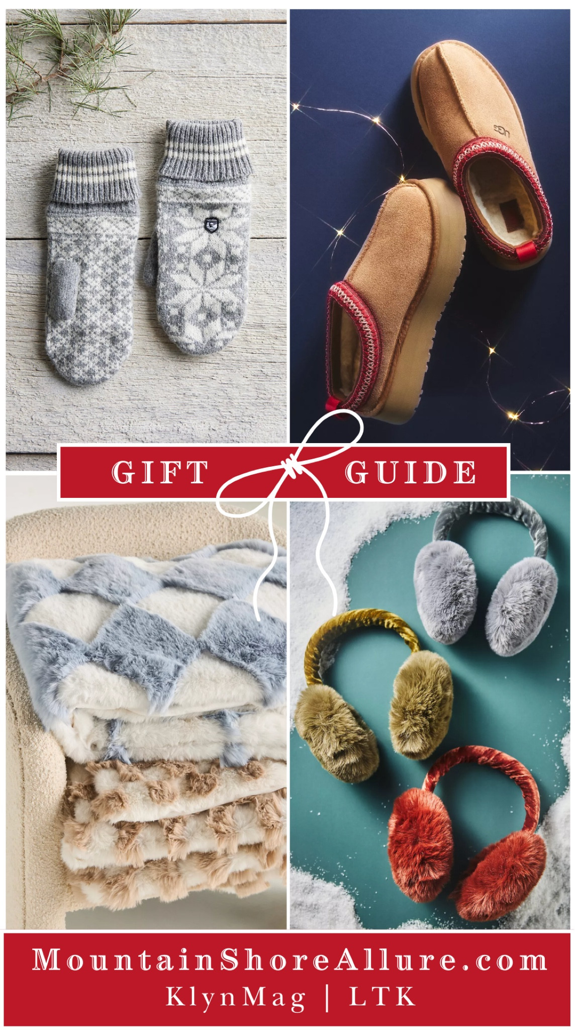 Give the gift of warmth this season with cozy favorites like knit mittens, Ugg slippers, fluffy ear muffs, and snuggly blankets. Perfect for staying comfy and stylish all winter long—find the perfect gift to keep someone special cozy! 

#LTKGiftGuide #LTKSeasonal #LTKHoliday