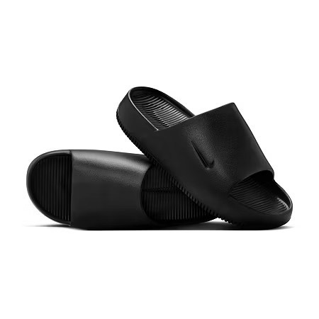 Nike Womens Calm Slide Sandals, 6 Medium, Black | JCPenney