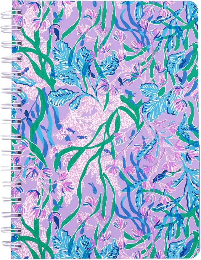 Lilly Pulitzer Hardcover Mini Spiral Notebook, 8.5" x 6.5" Small Journal with 160 College Ruled P... | Amazon (US)