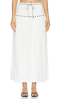 MAJORELLE Carmen Maxi Skirt in White from Revolve.com | Revolve Clothing (Global)