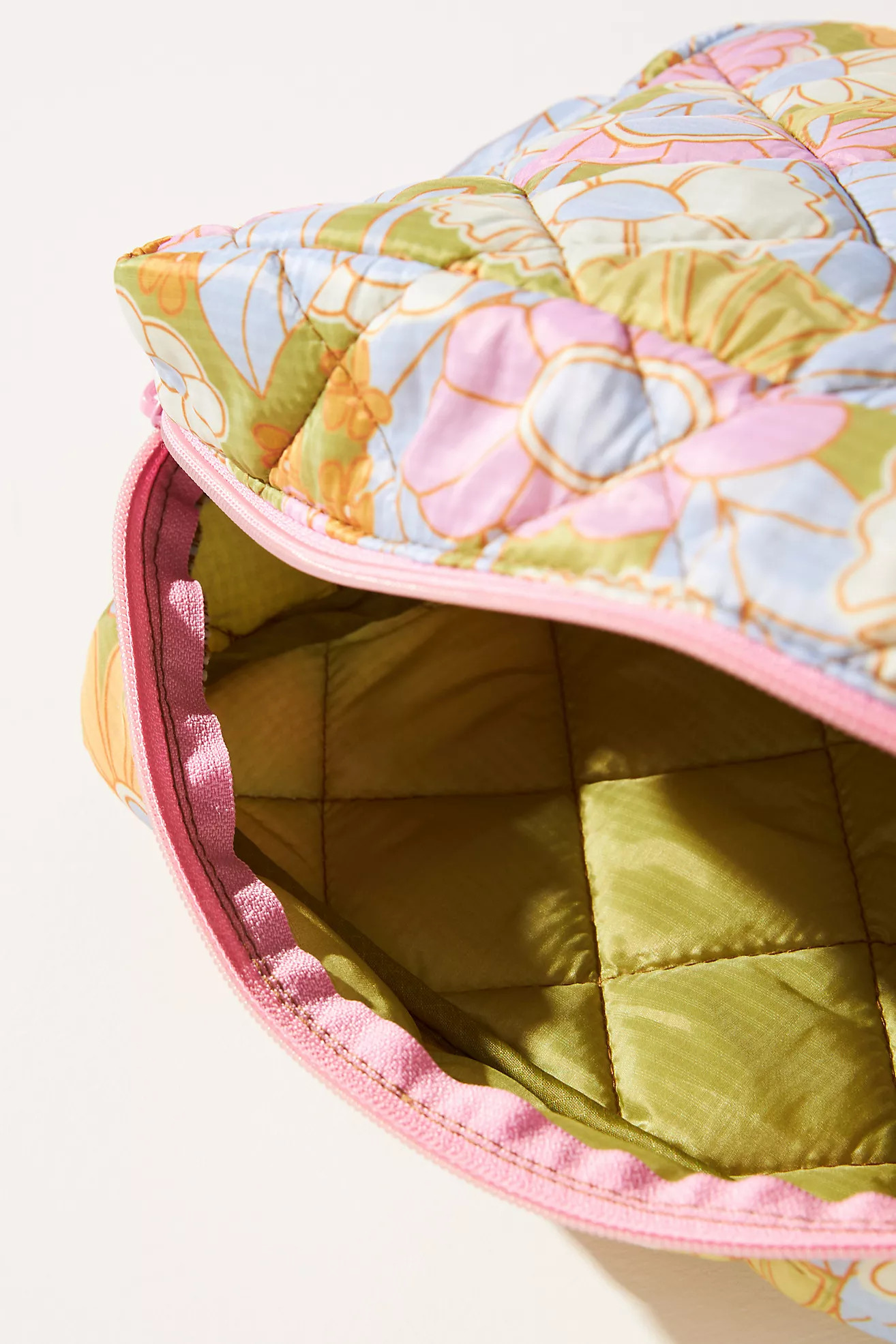 Talking Out Of Turn Large Puffy Busy Bee Makeup Bag | Anthropologie (US)
