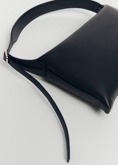 Leather shoulder bag with buckle -  Women | Mango USA | MANGO (US)