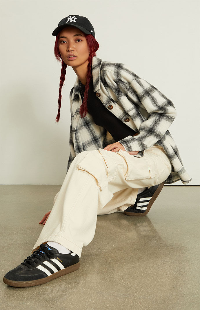 PacSun Womens Vanilla Baggy Cargo Pants - Ivory size 22 | PacSun