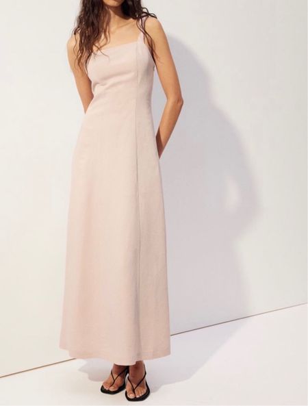 Blush pink linen blend maxi dress 

#LTKfindsunder100 #LTKstyletip #LTKSeasonal