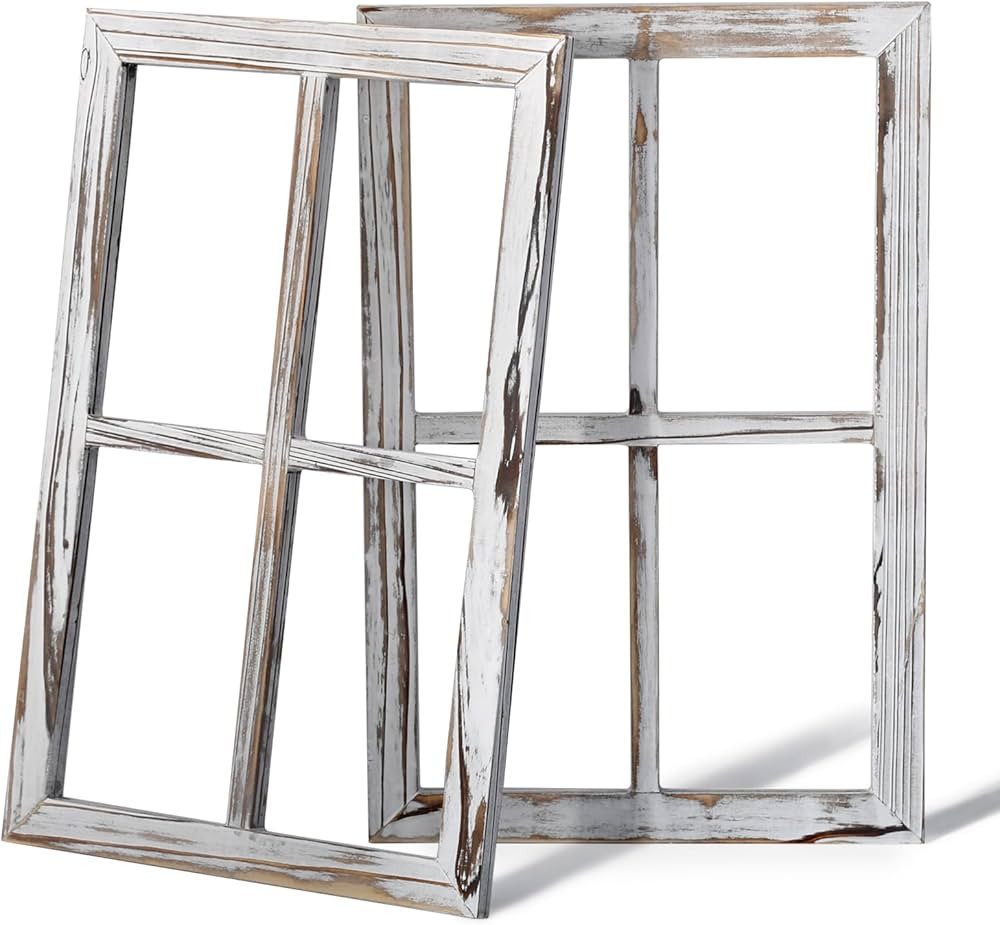 CALIFORNIA CADE ELECTRONIC Window Frame- 13"x19" Farmhouse Window Picture Frame for Wall, Barnwoo... | Amazon (US)
