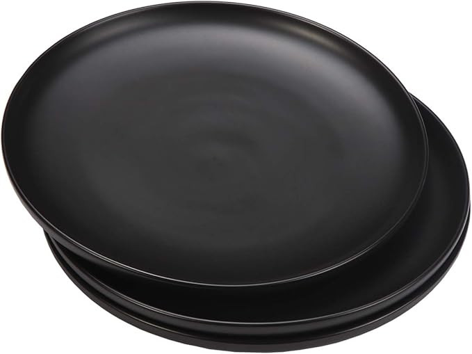 Monamour 10 Inch Matte Porcelain Dinner Plate, Elegant Round Ceramic Serving Plate for Steak, Sal... | Amazon (US)