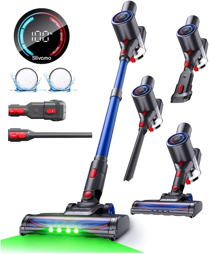 S10 Cordless Vacuum Cleaner, 40KPA/500W/45Mins, LED Display, 8-in-1 Lightweight Stick Vacuum Clea... | Amazon (US)