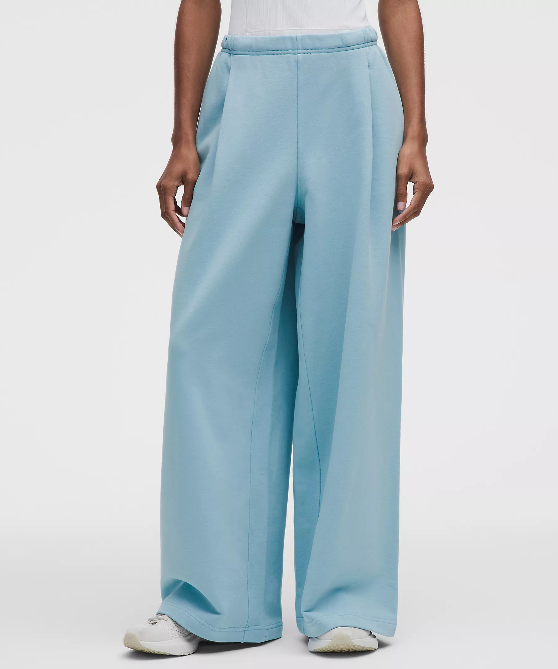 French Terry Mid-Rise Wide-Leg Pant | Lululemon (US)