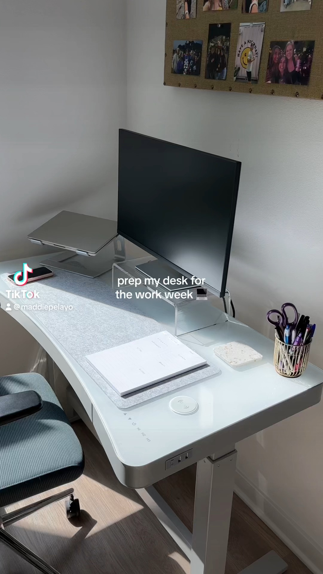 home office desk reset! 💻🤍🫧 love my little setup - it makes me so happy 

#LTKHome #LTKWorkwear #LTKVideo