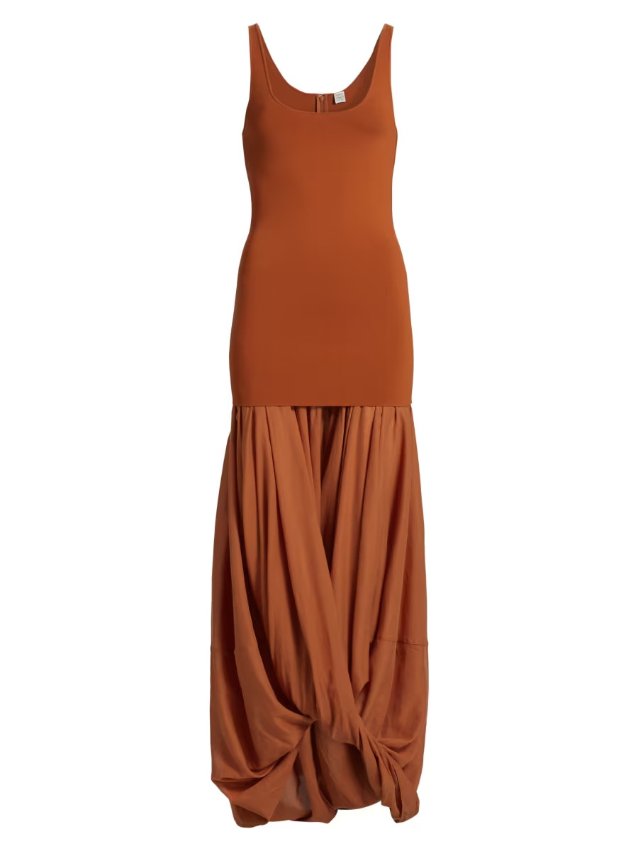 Sculptural Scoopneck Combo Maxi Dress | Saks Fifth Avenue