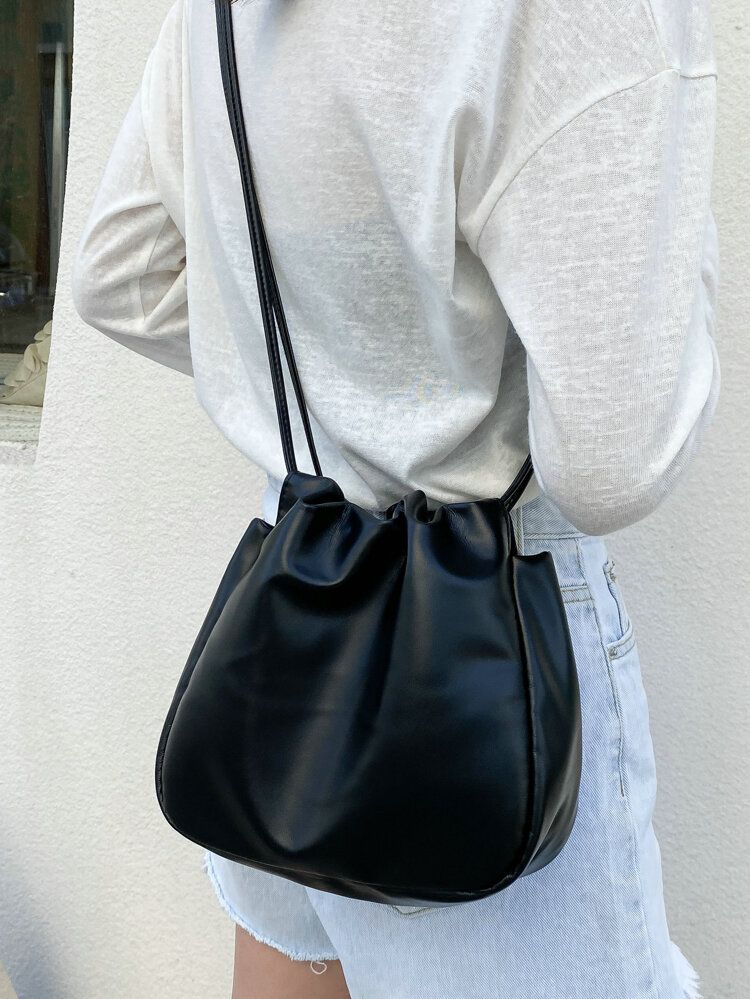 Minimalist Ruched Crossbody Bag | SHEIN