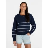 Time and Tru Women's Striped Cardigan Sweater with Long Sleeves, Sizes XS-XXXL | Walmart (US)