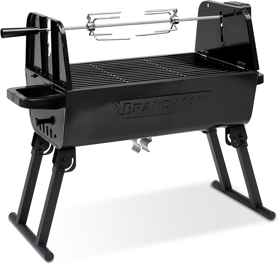 Brand-Man Portable Barbecue Grill, 2 in 1 Folding Outdoor Charcoal Grill, Stainless Steel Charcoa... | Amazon (US)