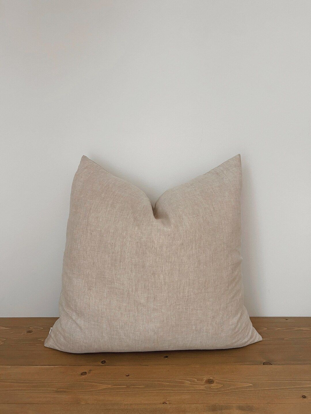 The Oatmeal Linen Pillow Cover, European Linen Pillow, Neutral Linen Pillow, Oatmeal Throw Pillow... | Etsy (US)