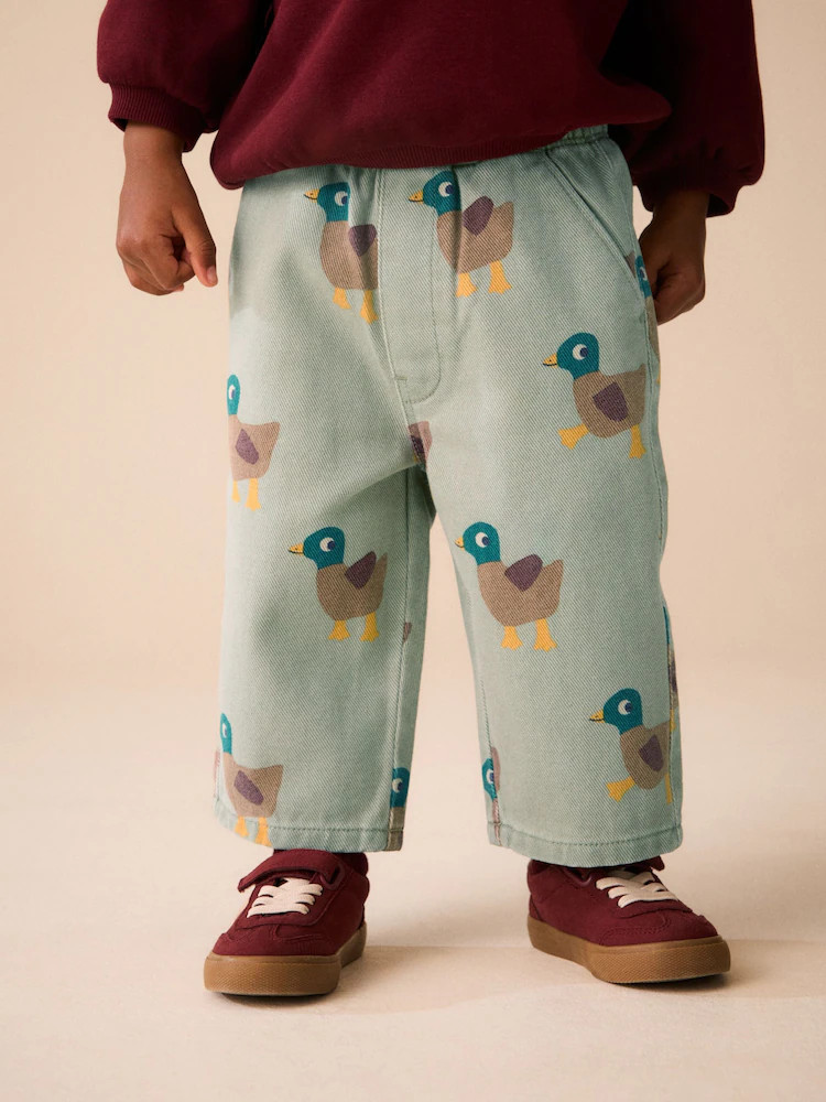 Buy Green Duck Pull On Wide Trousers (3mths-7yrs) from Next USA | Next US