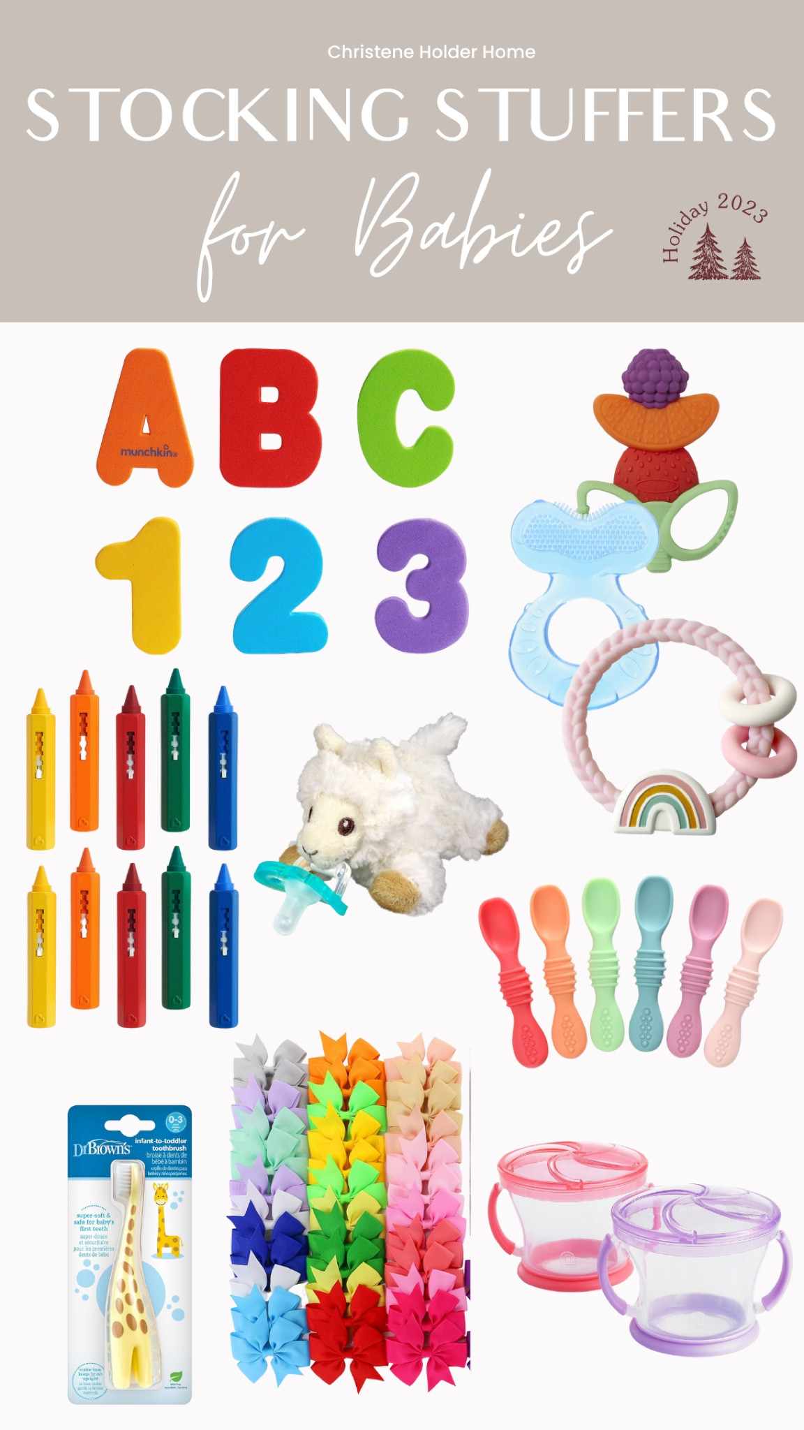 Christmas stocking stuffer gift ideas for Babies. Looking for affordable stocking stuffer gifts for babies and infants? Here are some great gift ideas!

Gift Guide, Christmas Gift Ideas, Christmas Gifts, Stocking Stuffers

#LTKHoliday #LTKGiftGuide #LTKSeasonal