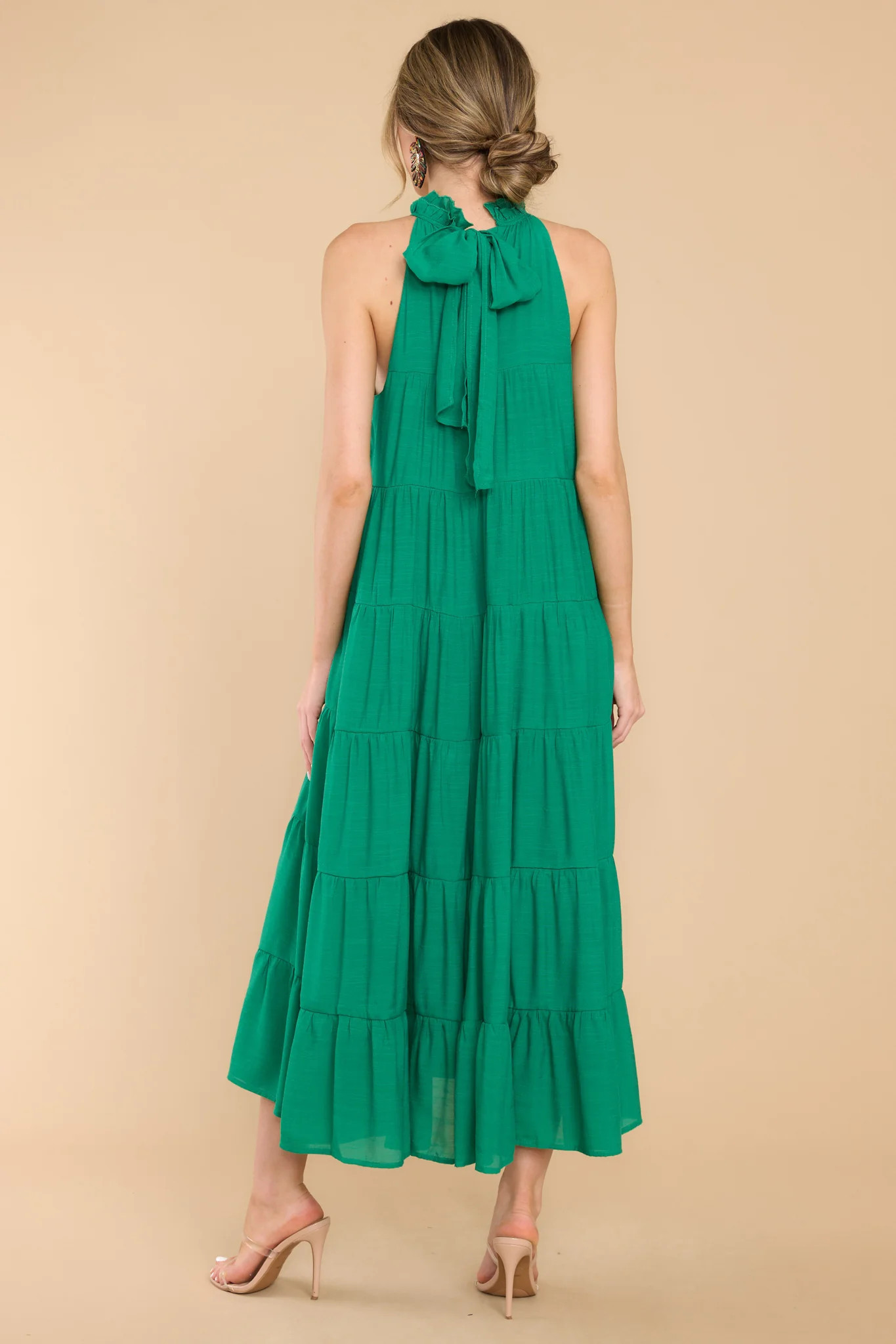 Take Me Dancing Green Maxi Dress | Red Dress 
