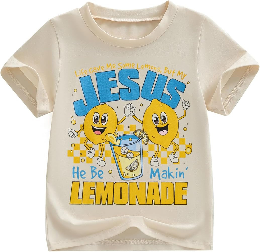 Toddler Little Boys Girls Christian Shirt Life Gave Me Lemons But My Jesus He Be Makin Lemonade R... | Amazon (US)
