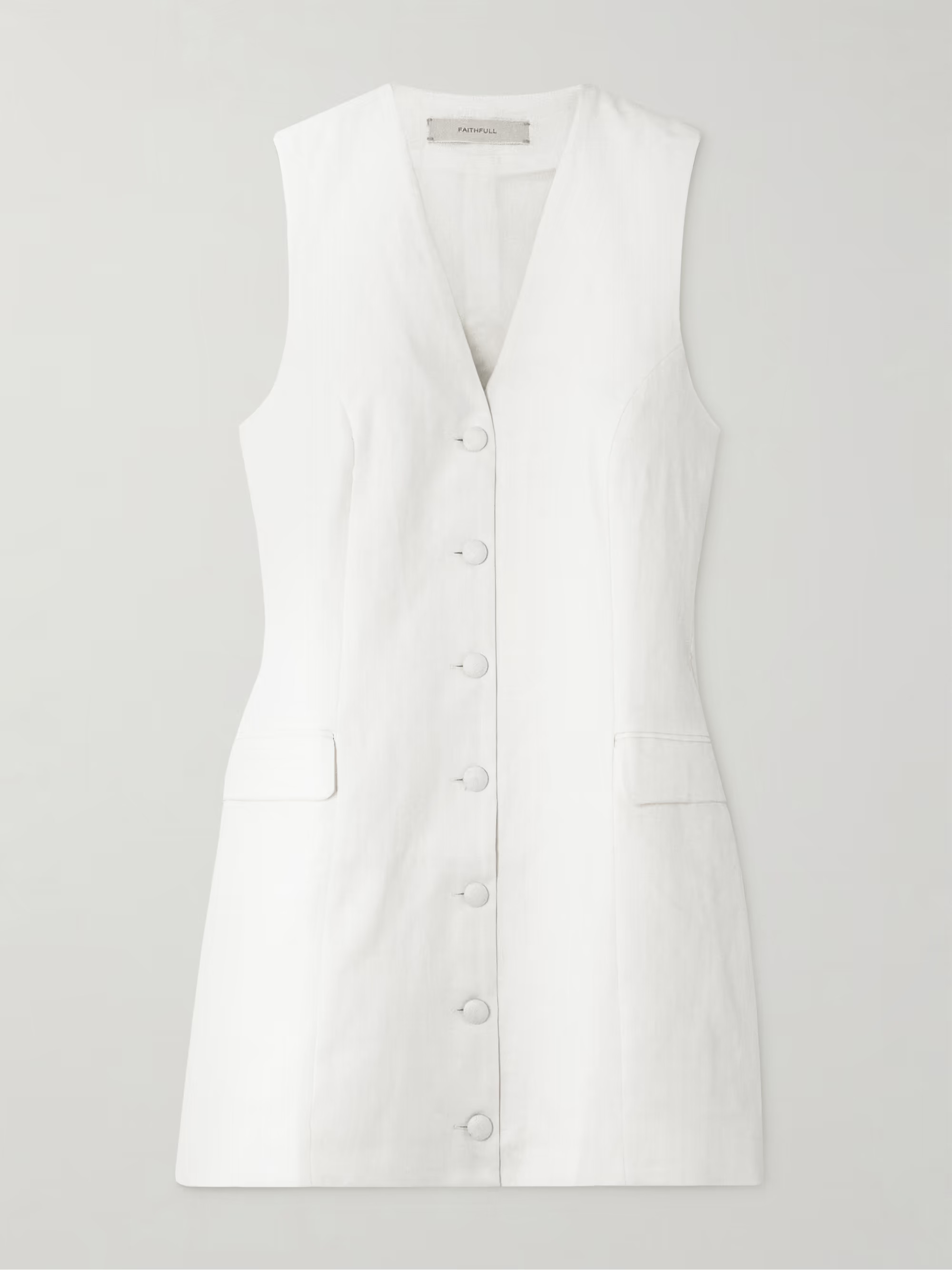 Eloise sleeveless linen mini dress | NET-A-PORTER (UK & EU)