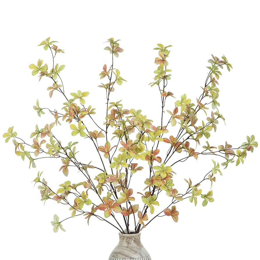 DuHouse 4Pcs Fall Greenery Stems 32" Artificial Fall Leaves Stems Branches for Vase Filler Home D... | Amazon (US)