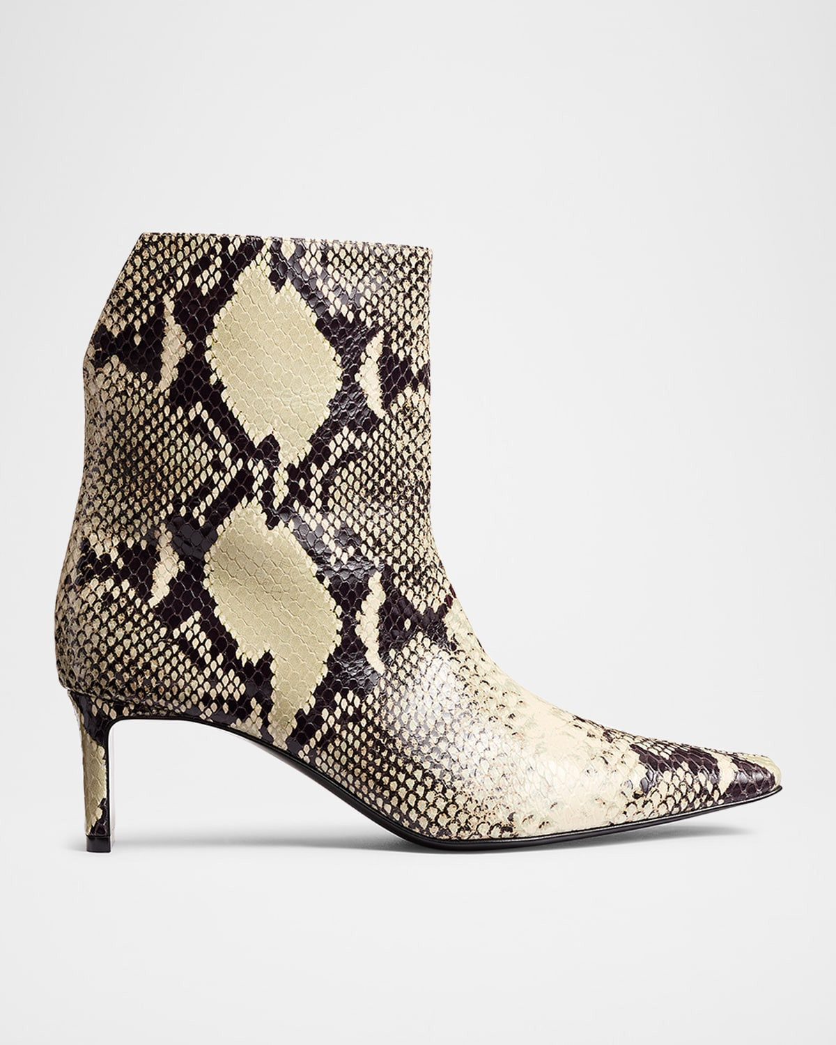 Ona Python-Embossed Stiletto Ankle Boots | Neiman Marcus