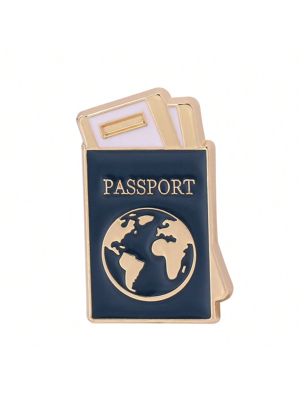 1 Pc Protect Earth Drop Oil Metal Brooch Global Map Alloy Badge Clothing Bag accessory decoration... | SHEIN