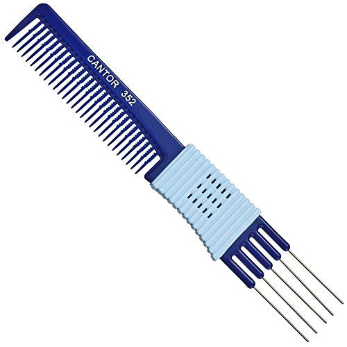 Lift Teasing Comb and Hair Pick - Stainless Steel Detangler Gripper - Anti Static Comb for All Hair Types - By Cantor | Amazon (US)